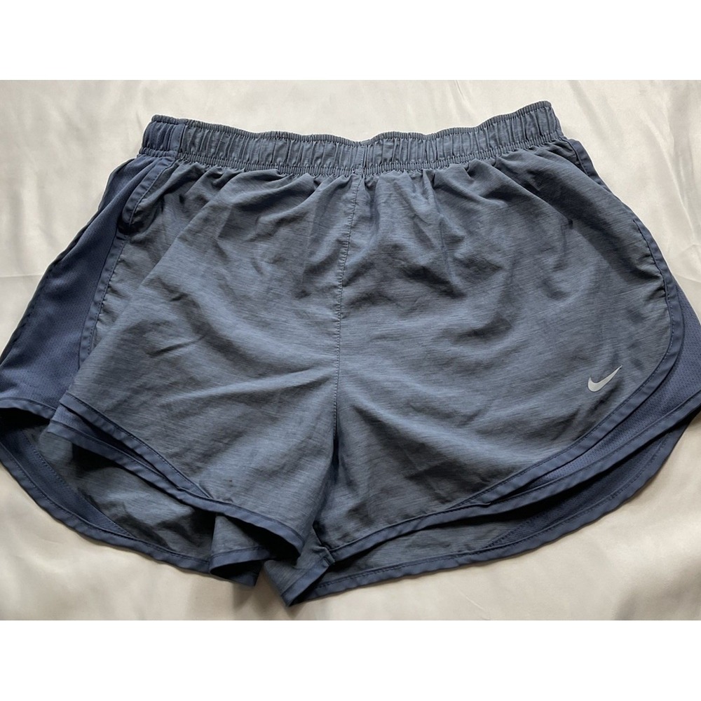 Nike Dri Fit Size XL Tempo Running Shorts Women's Blue Panty Lined 64